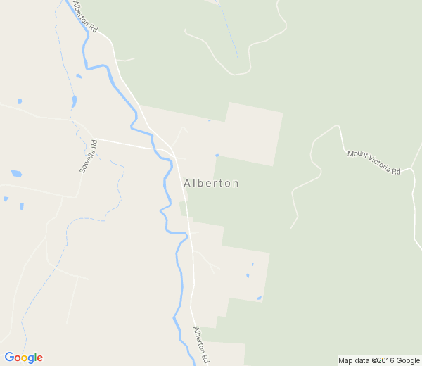 Map of ALBERTON TAS