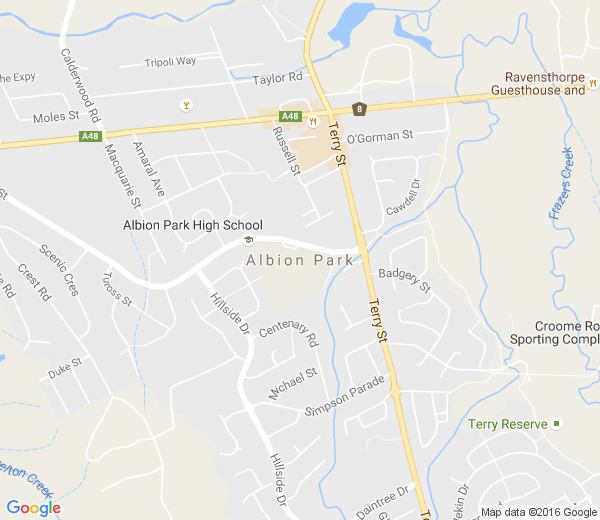 Map of ALBION PARK NSW