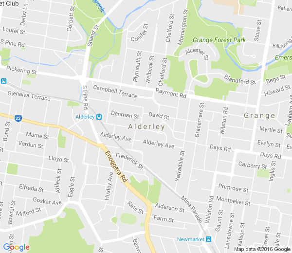 Map of ALDERLEY QLD