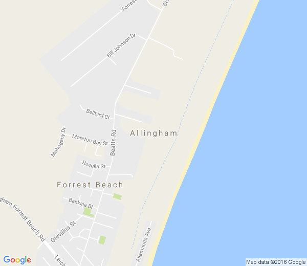 Map of ALLINGHAM QLD