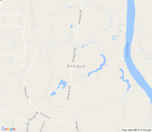 Map of ANTIGUA QLD