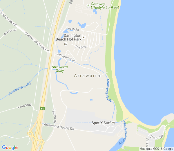 Map of ARRAWARRA NSW