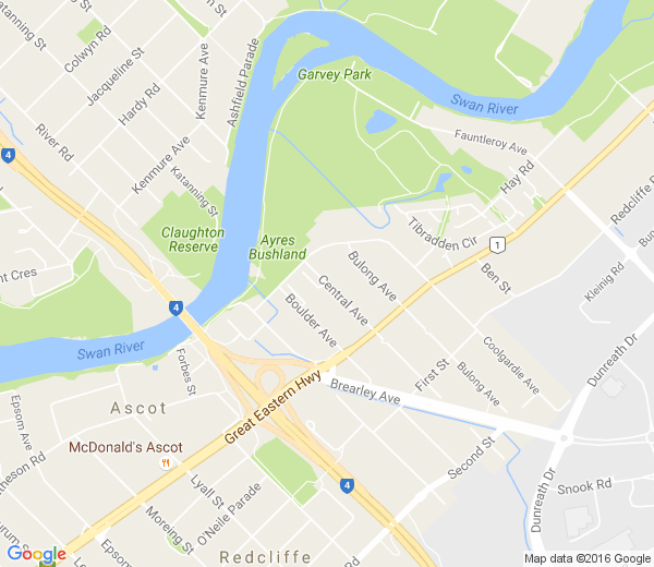 Map of ASCOT VALE CENTRAL VIC