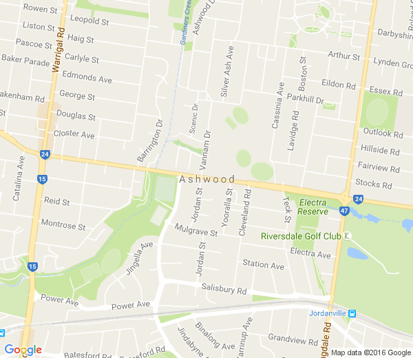 Map of ASHWOOD VIC