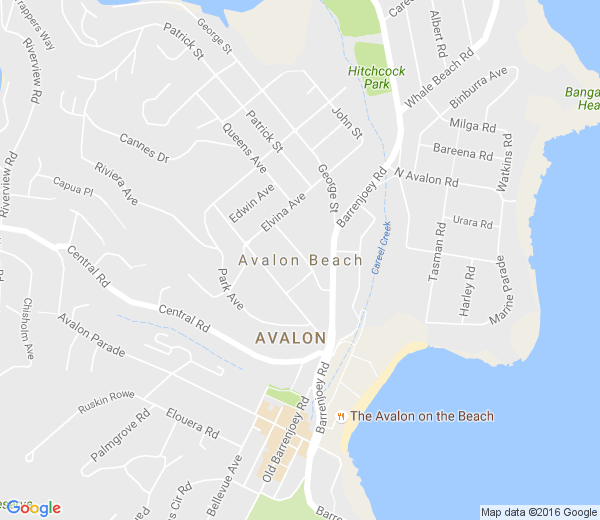 Map of AVALON BEACH NSW