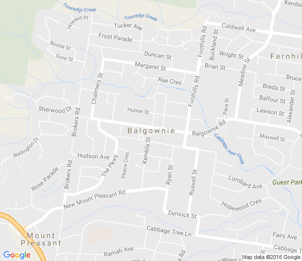 Map of BALGOWNIE NSW