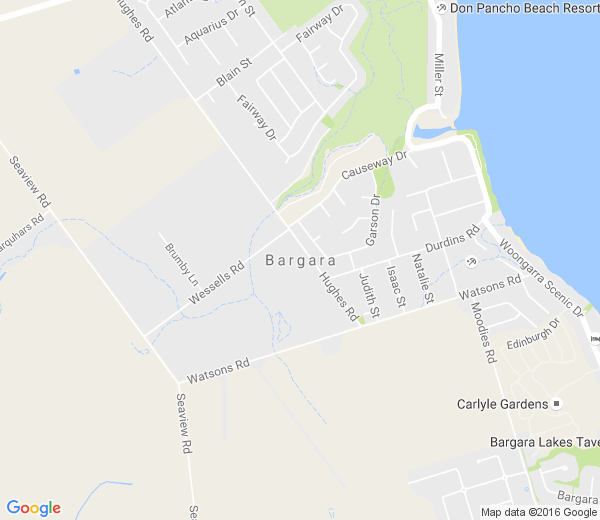 Map of BARGARA QLD