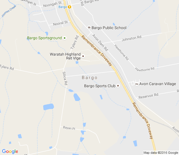 Map of BARGO NSW