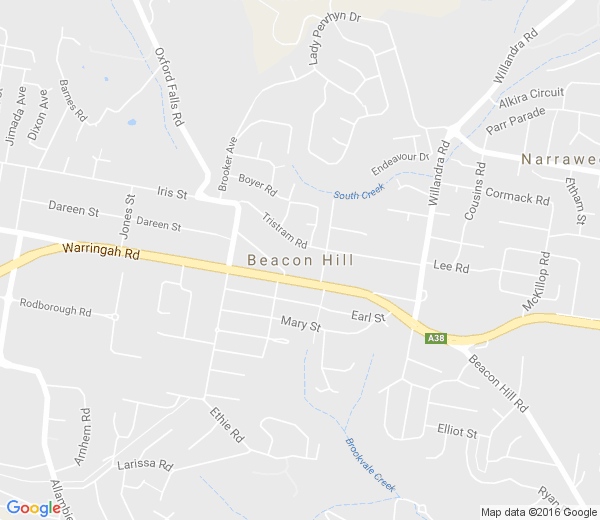 Map of BEACON HILL NSW
