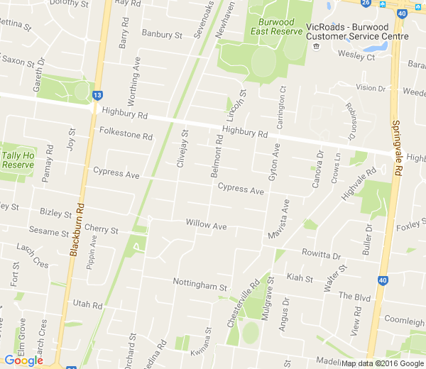 Map of BELMONT PRIVATE BOXES WA
