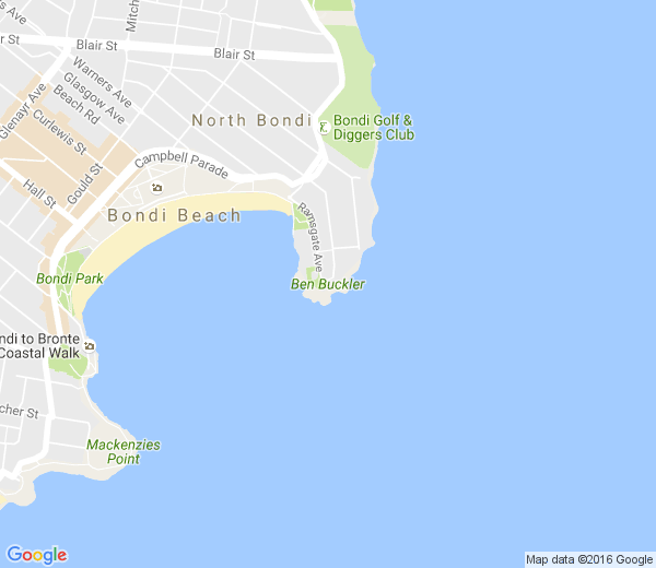 Map of BEN BUCKLER NSW