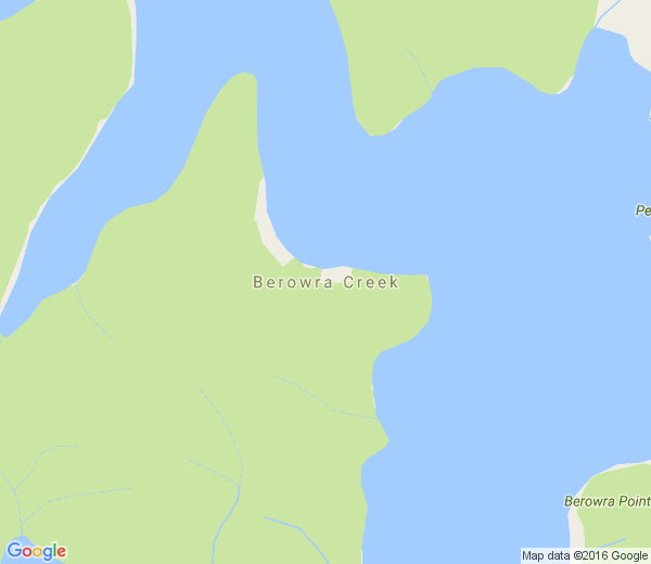 Map of BEROWRA CREEK NSW