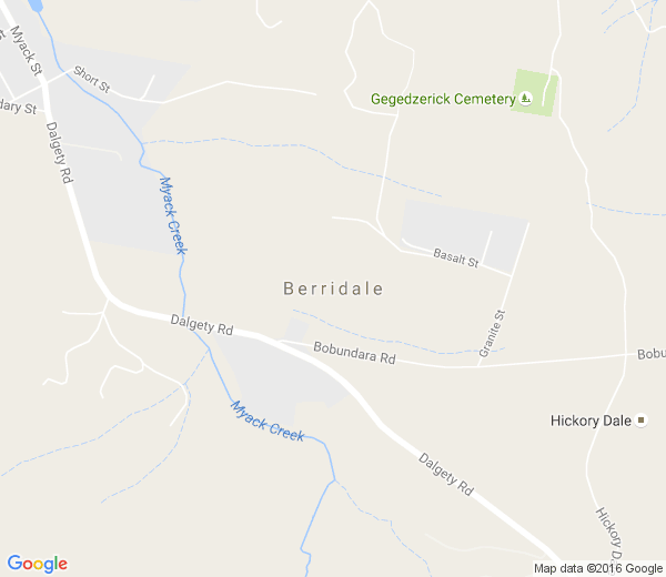 Map of BERRIDALE NSW