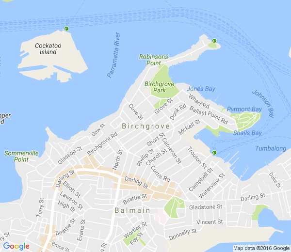 Map of BIRCHGROVE NSW