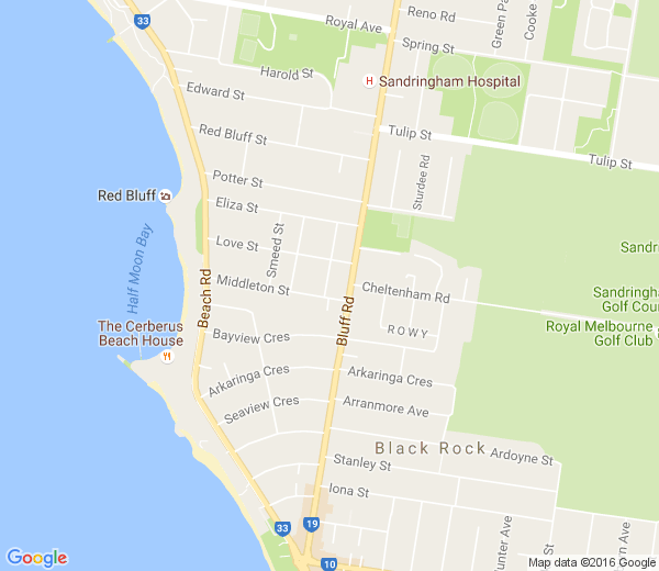 Map of BLACK ROCK NORTH VIC