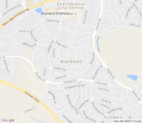 Map of BLACKBUTT NSW