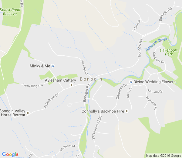 Map of BONOGIN QLD