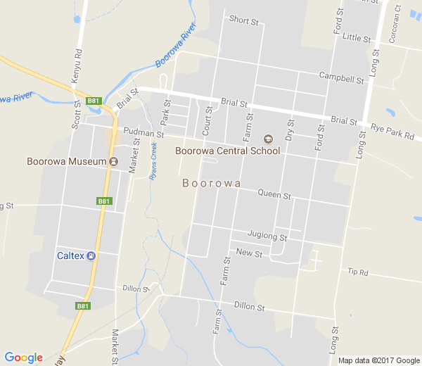 Map of BOOROWA NSW