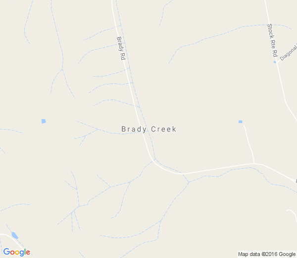 Map of BRADY CREEK SA