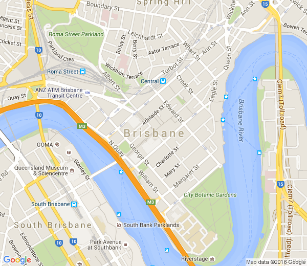 Map of BRISBANE QLD
