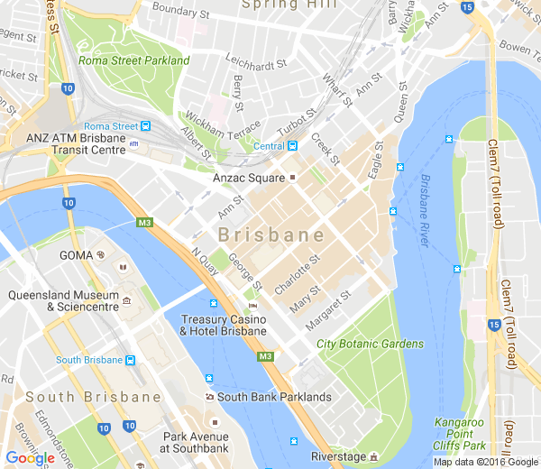 Map of BRISBANE - EAST QLD
