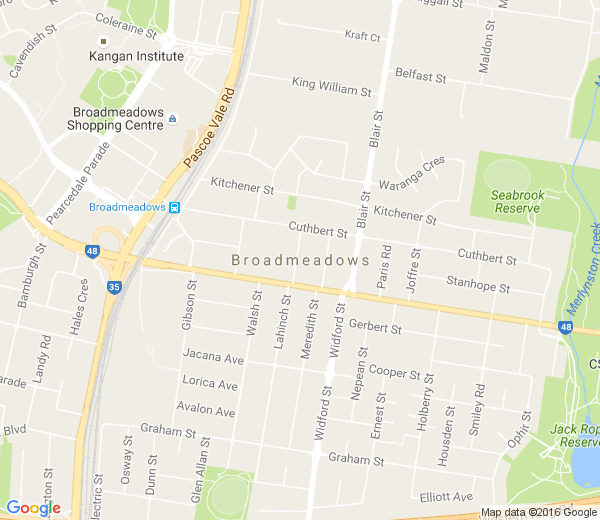 Map of BROADMEADOWS VIC