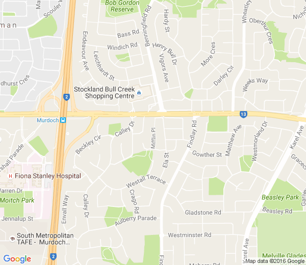 Map of BULLCREEK WA