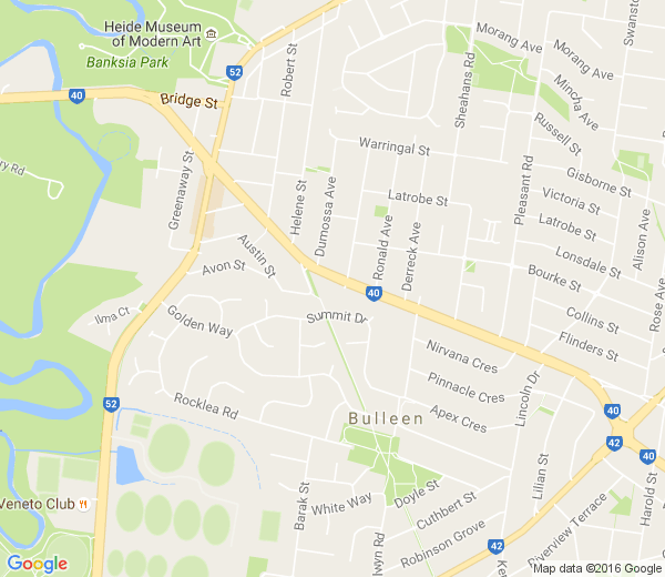 Map of BULLEEN VIC