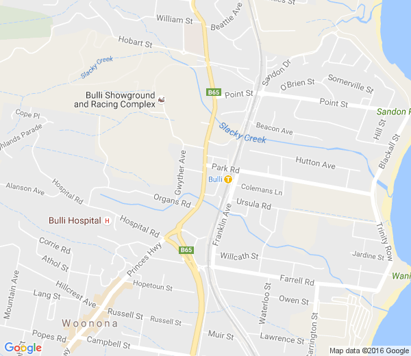Map of BULLI NSW