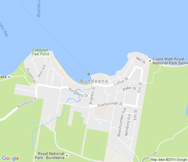 Map of BUNDEENA NSW