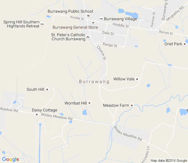 Map of BURRAWANG NSW