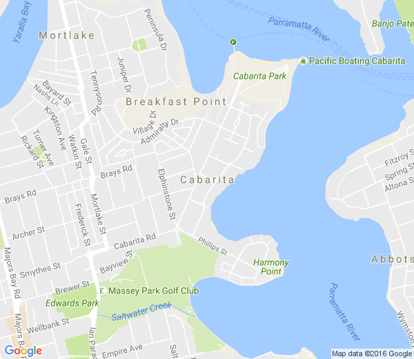 Map of CABARITA NSW