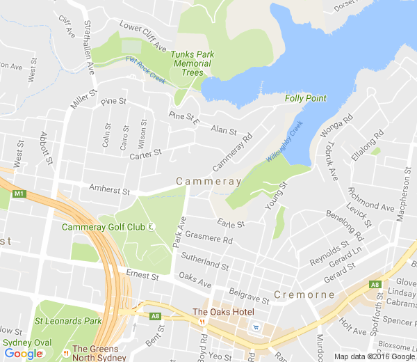 Map of CAMMERAY NSW