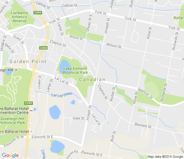 Map of CANADIAN VIC