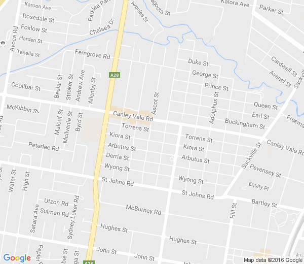 Map of CANLEY HEIGHTS NSW