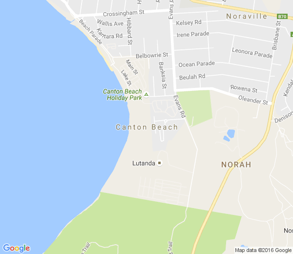 Map of CANTON BEACH NSW