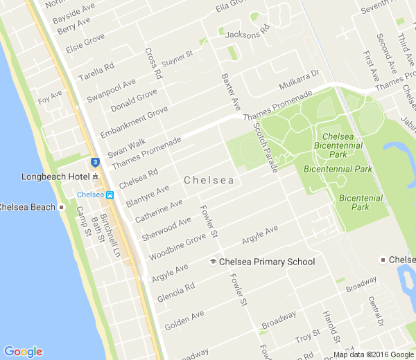 Map of CHELSEA VIC