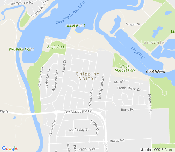 Map of CHIPPING NORTON NSW