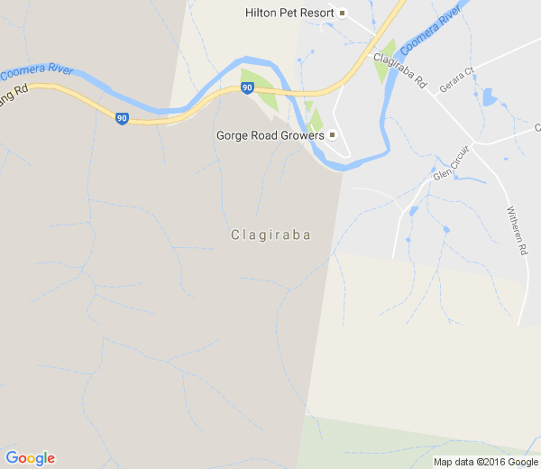 Map of CLAGIRABA QLD