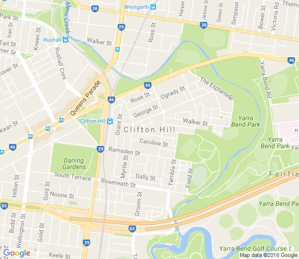 Map of CLIFTON HILL VIC