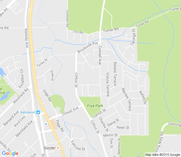 Map of CLIFTON HILLS WA