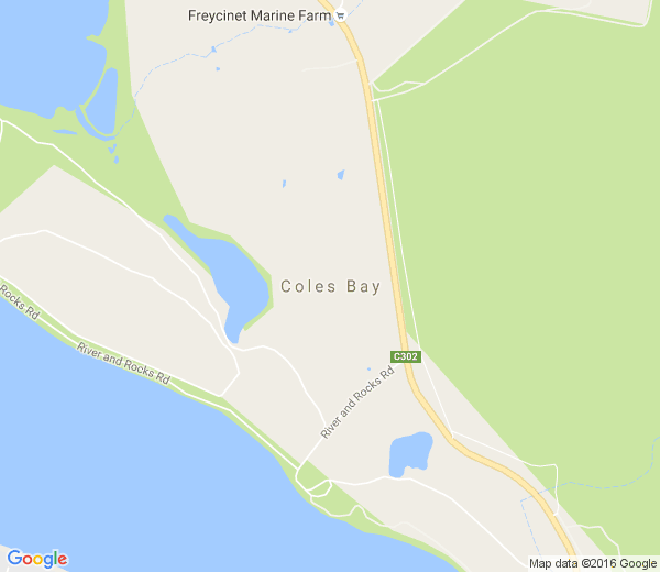 Map of COLES BAY TAS
