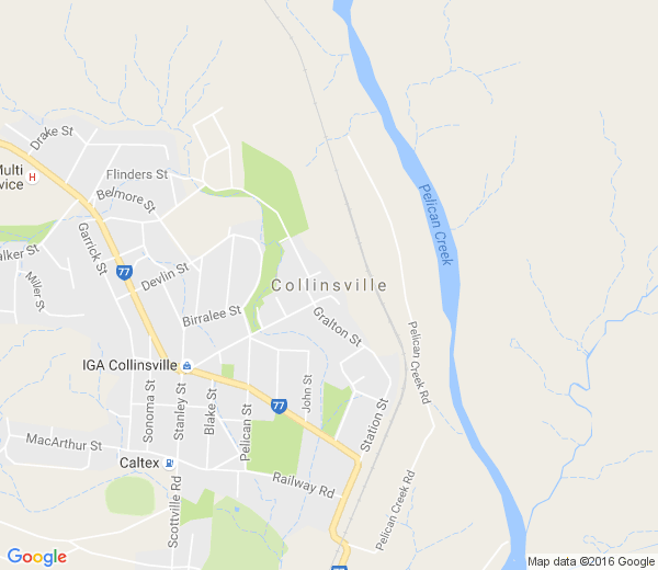 Map of COLLINSVILLE QLD