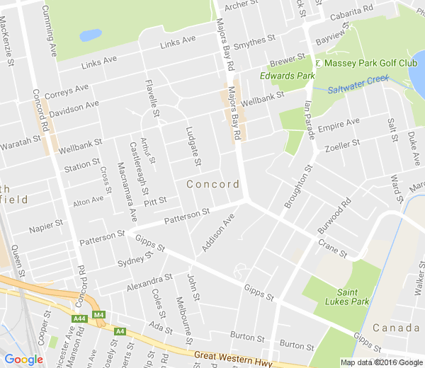 Map of CONCORD NSW