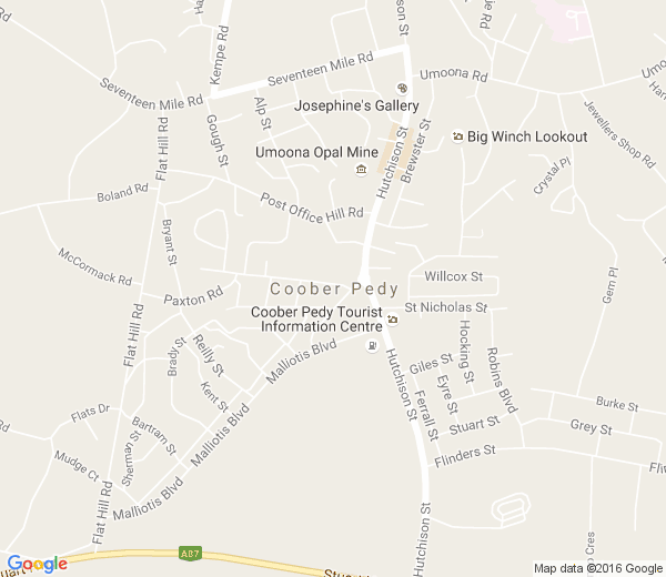 Map of COOBER PEDY SA