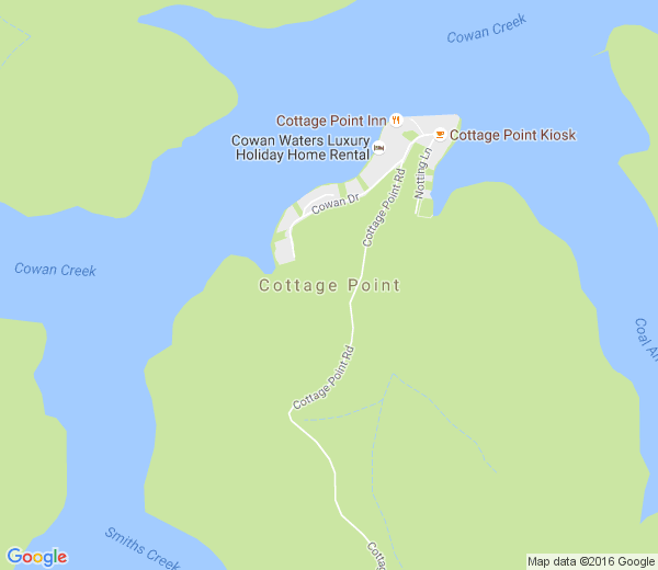 Map of COTTAGE POINT NSW