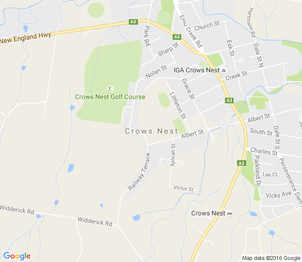 Map of CROWS NEST QLD