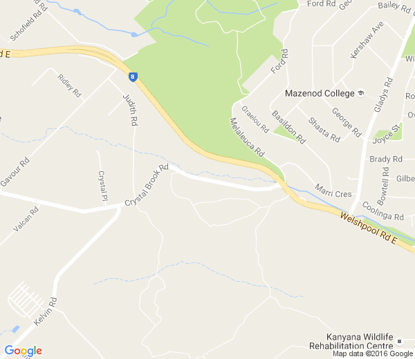 Map of CRYSTAL BROOK WA