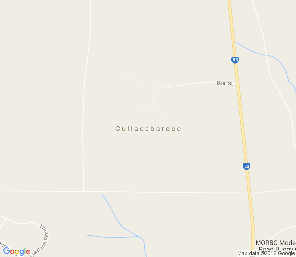 Map of CULLACABARDEE WA