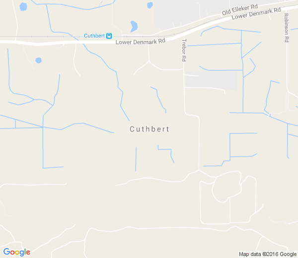 Map of CUTHBERT WA